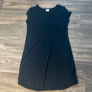 Soma Short Tee Shirt Nightgown in Black Size XS